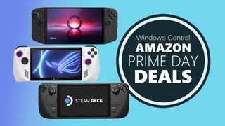 Amazon Prime Day gaming handheld deals: ROG Ally, Legion Go, Steam Deck.